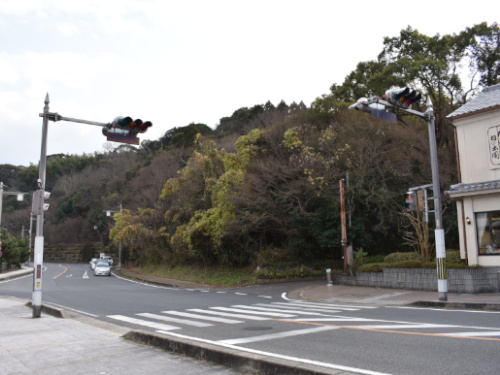 平等院鳳凰堂普通車駐車場前交差点